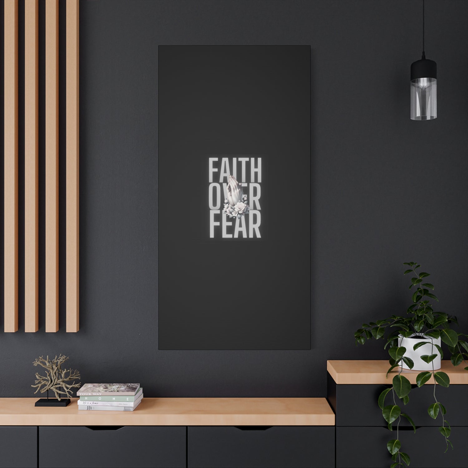 Faith over Fear Matte Canvas 1.25 in