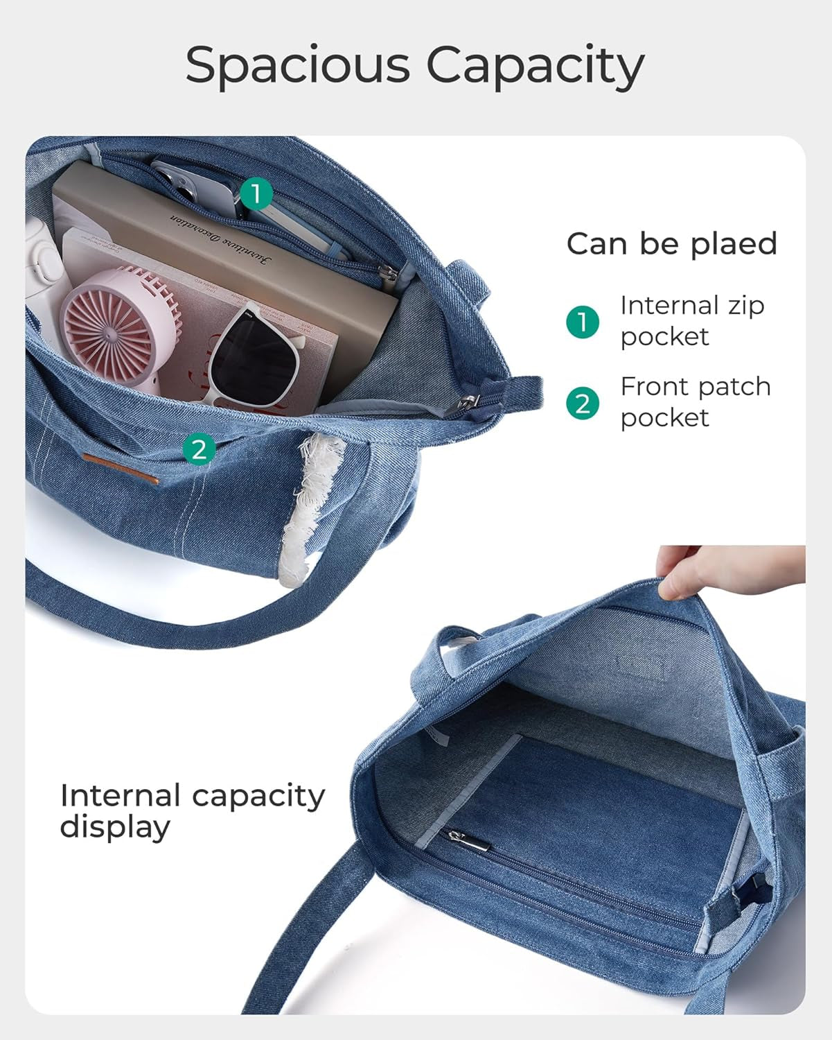 Women’s Multi-Compartment Tote Bag with Elastic Cord – Travel &amp; Fitness