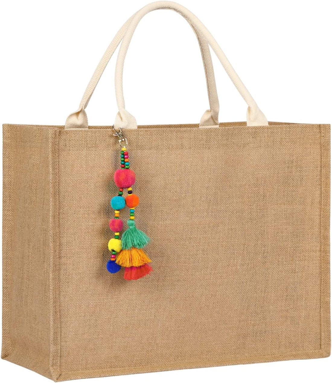 Large Woven Straw Beach Tote Bag – Waterproof, Stylish Travel &amp; Gym Bag