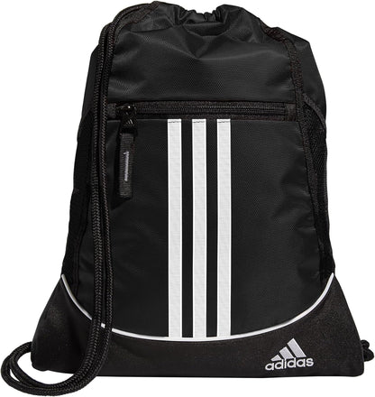 Alliance Drawstring Sackpack – Lightweight Small Gym Bag for Women &amp; Men (Black)