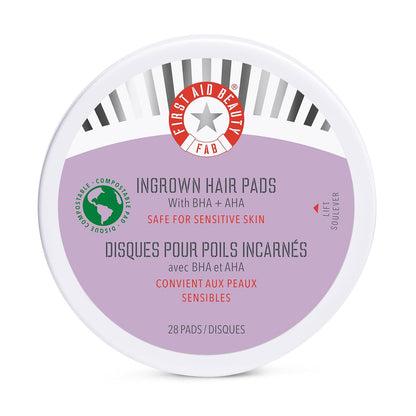 Ingrown Hair Pads – 28 Ct BHA+AHA, Razor Treatment