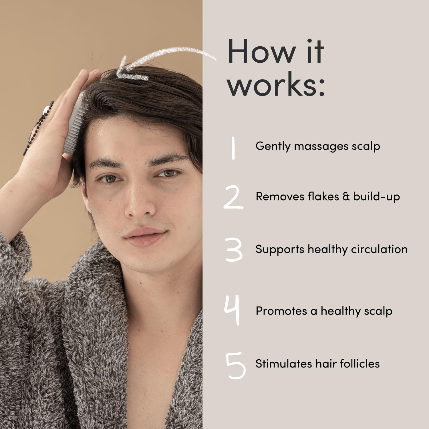 Exfoliator Brush Scalp – Dandruff &amp; Build-Up Remover