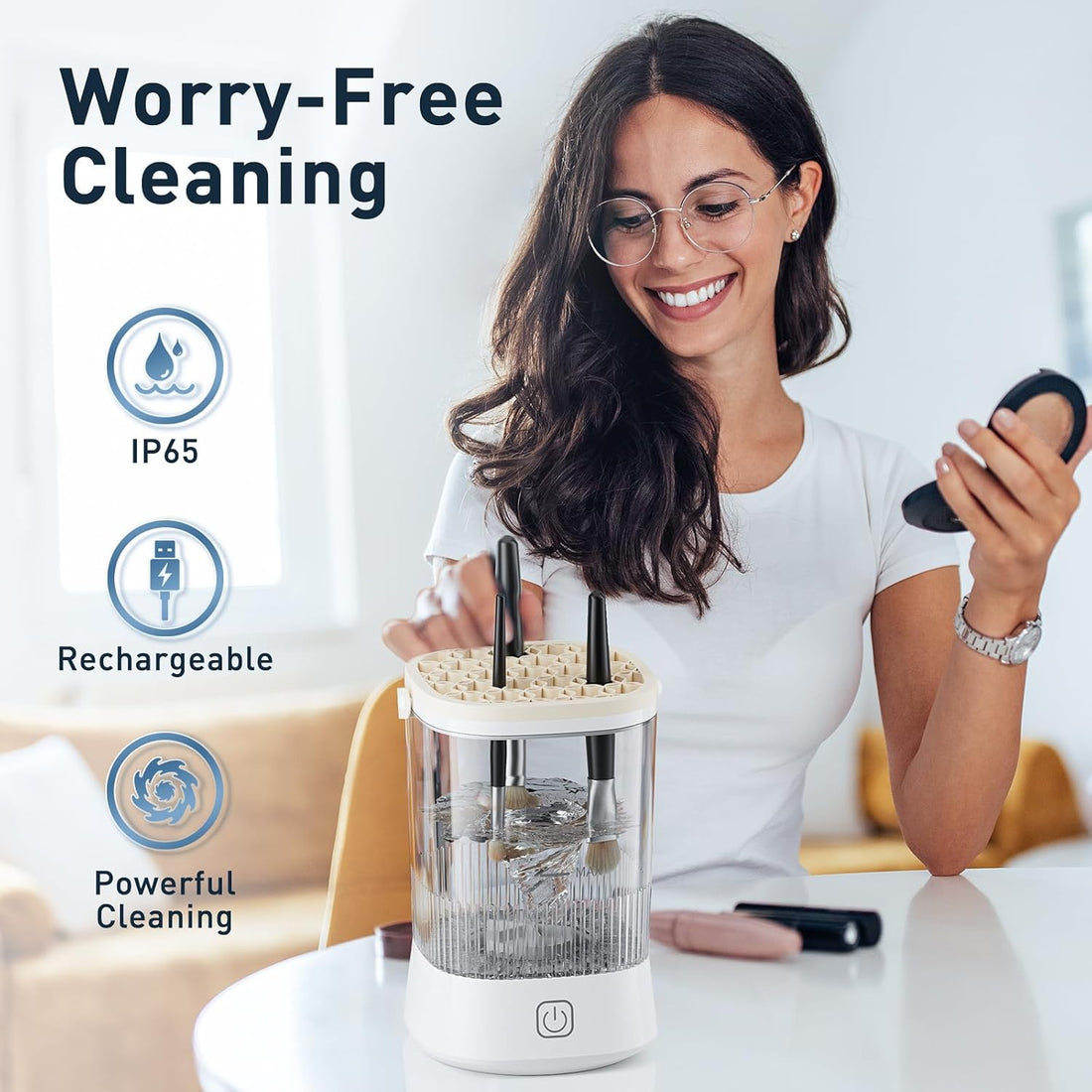 Electric Brush Cleaner - 9000 RPM, Waterproof