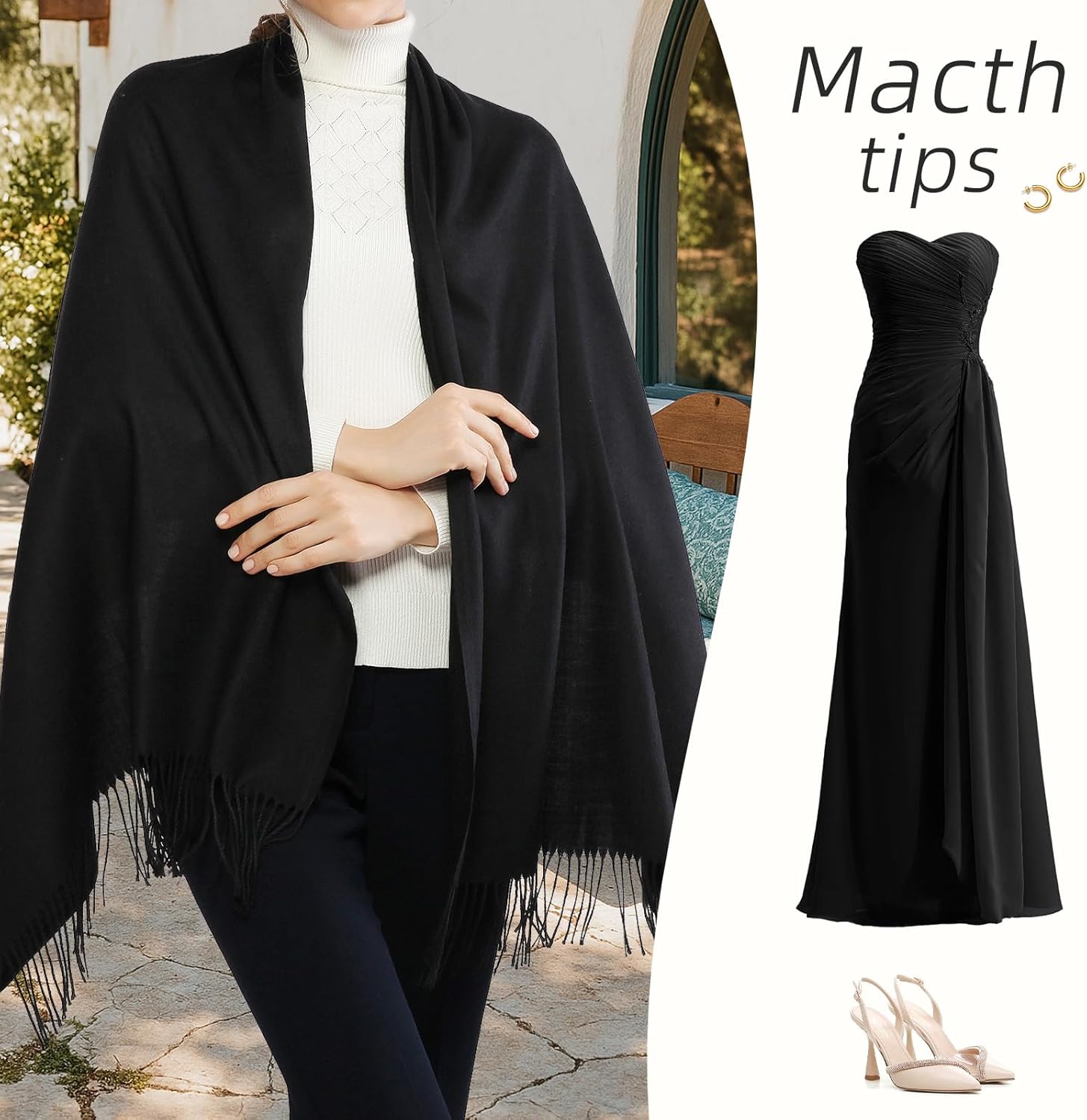 Women’s Pashmina Scarf Wraps for Wedding &amp; Evening