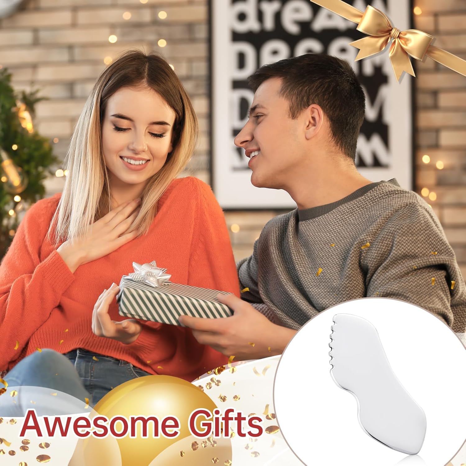 Stainless Steel Gua Sha Tool – Face Sculpting