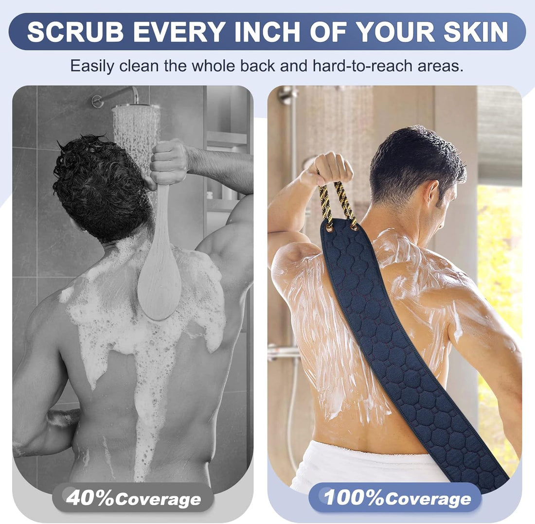 Exfoliating Back Scrubber – Double-Sided Shower
