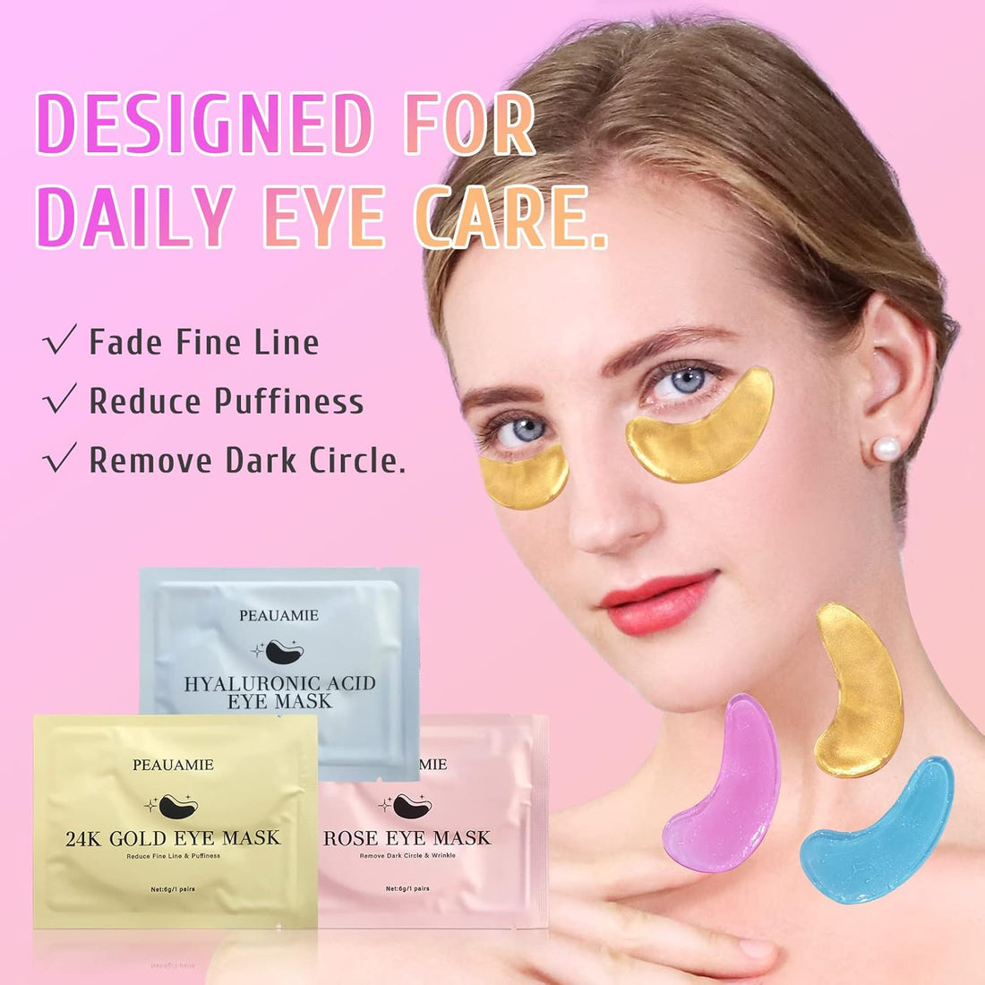 30 Pairs Gold &amp; Hyaluronic Acid Under Eye Patches