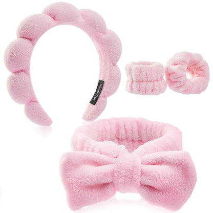 Spa Headband &amp; Wristband Set for Women