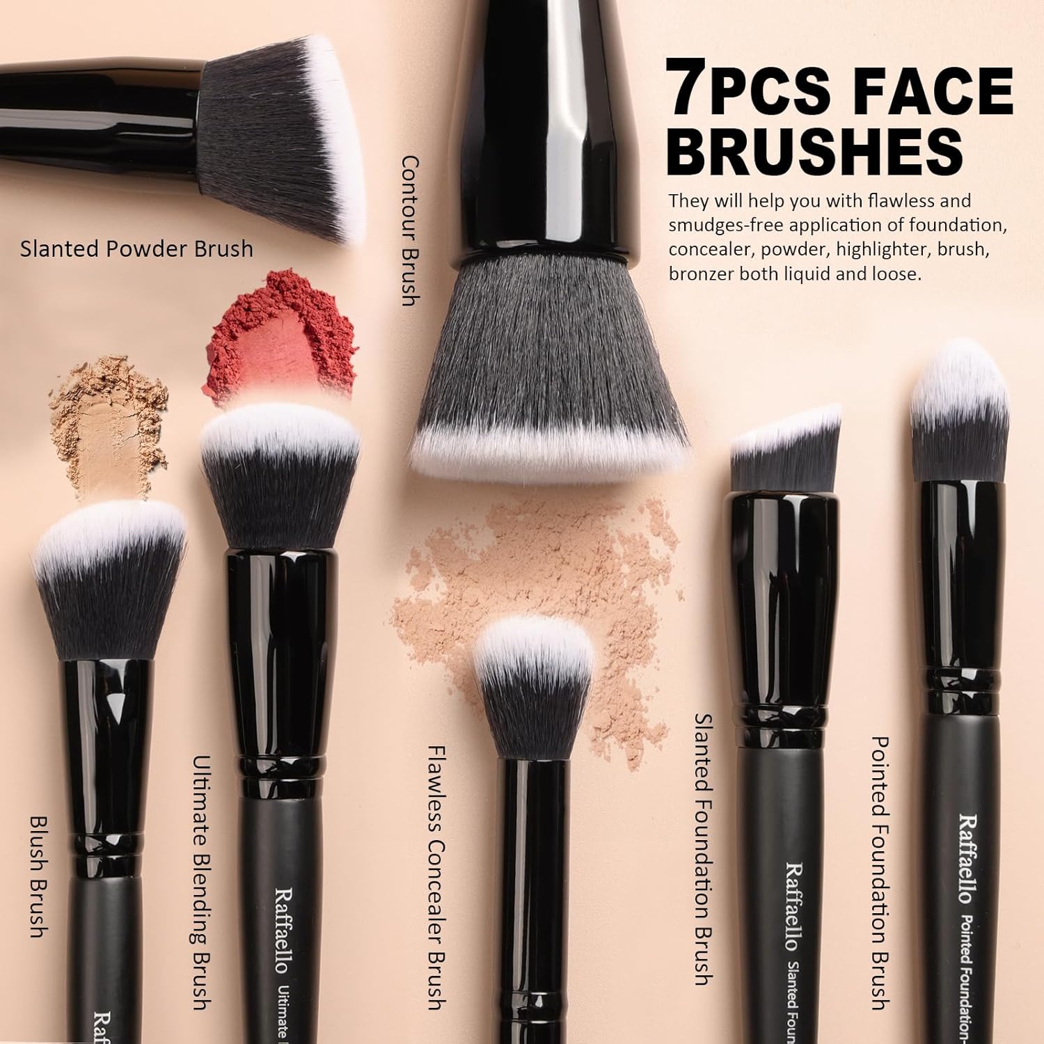 15Pcs Premium Makeup Brush Set – Face &amp; Eye Essentials