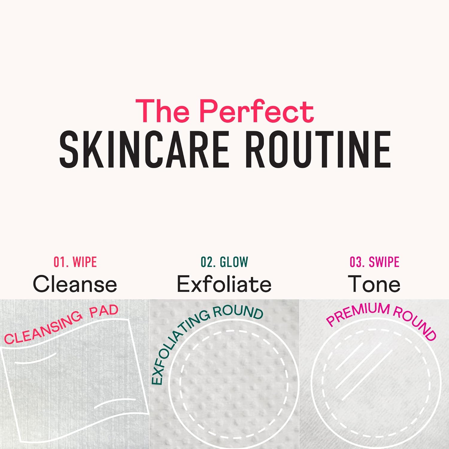 Premium Exfoliating Rounds – 80Ct Textured Facial