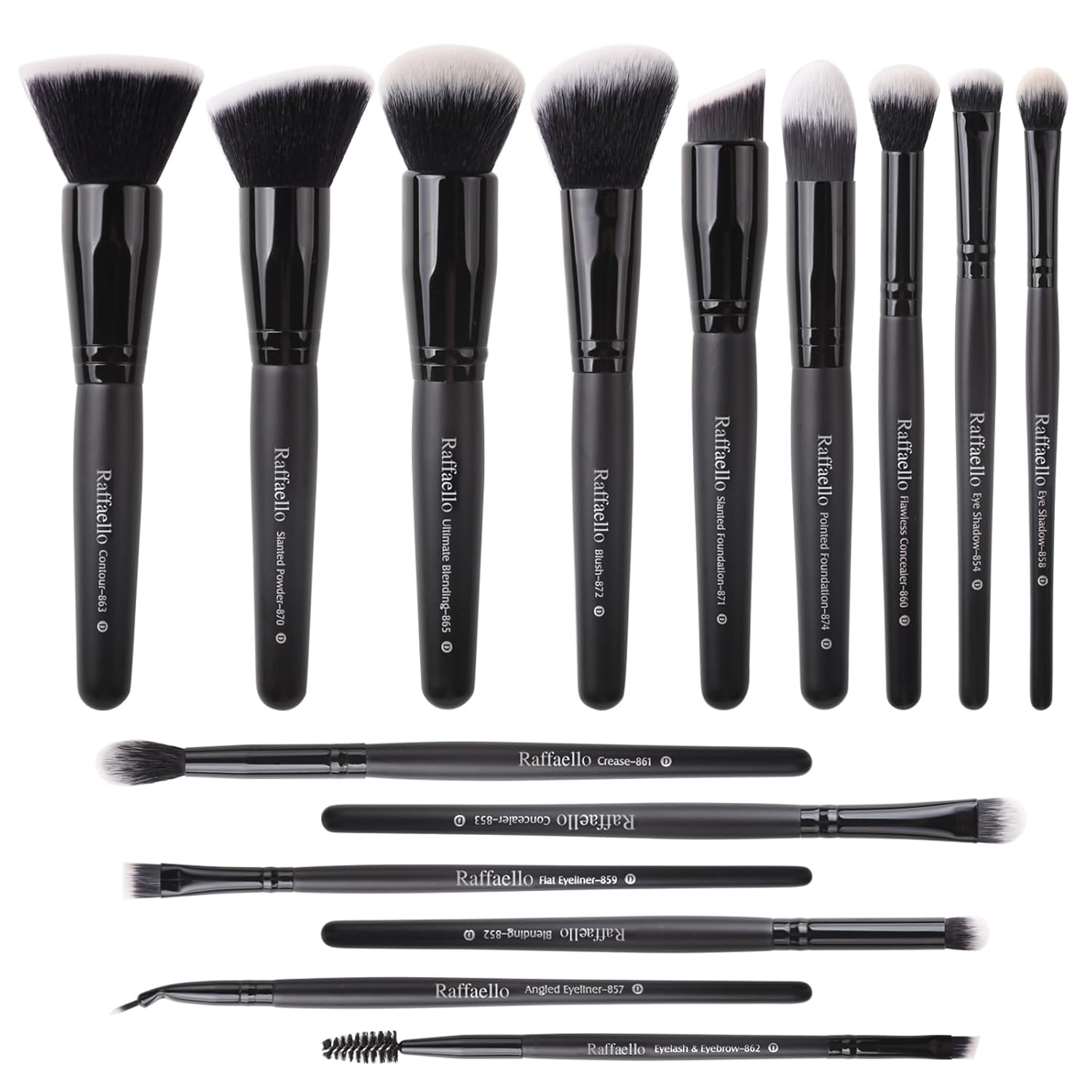 15Pcs Premium Makeup Brush Set – Face &amp; Eye Essentials
