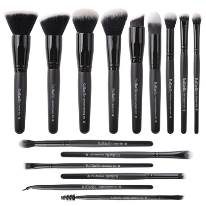 15Pcs Premium Makeup Brush Set – Face &amp; Eye Essentials