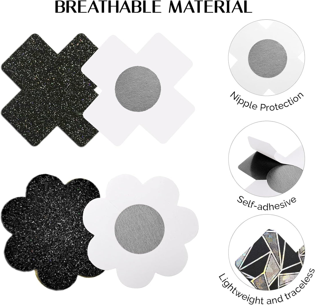 Glitter Pasties Nipple Covers for Women Party