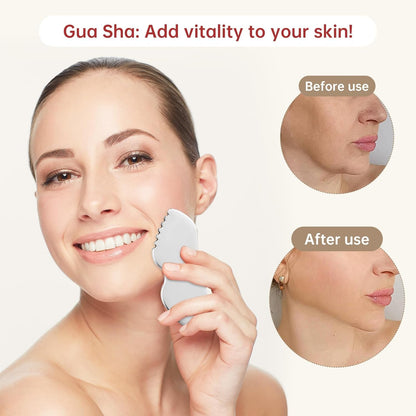 Stainless Steel Gua Sha Tool – Face Sculpting
