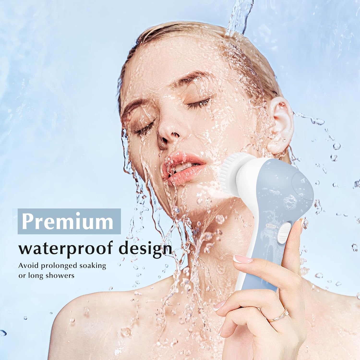 2-in-1 Silicone Facial Cleansing Brush – Waterproof