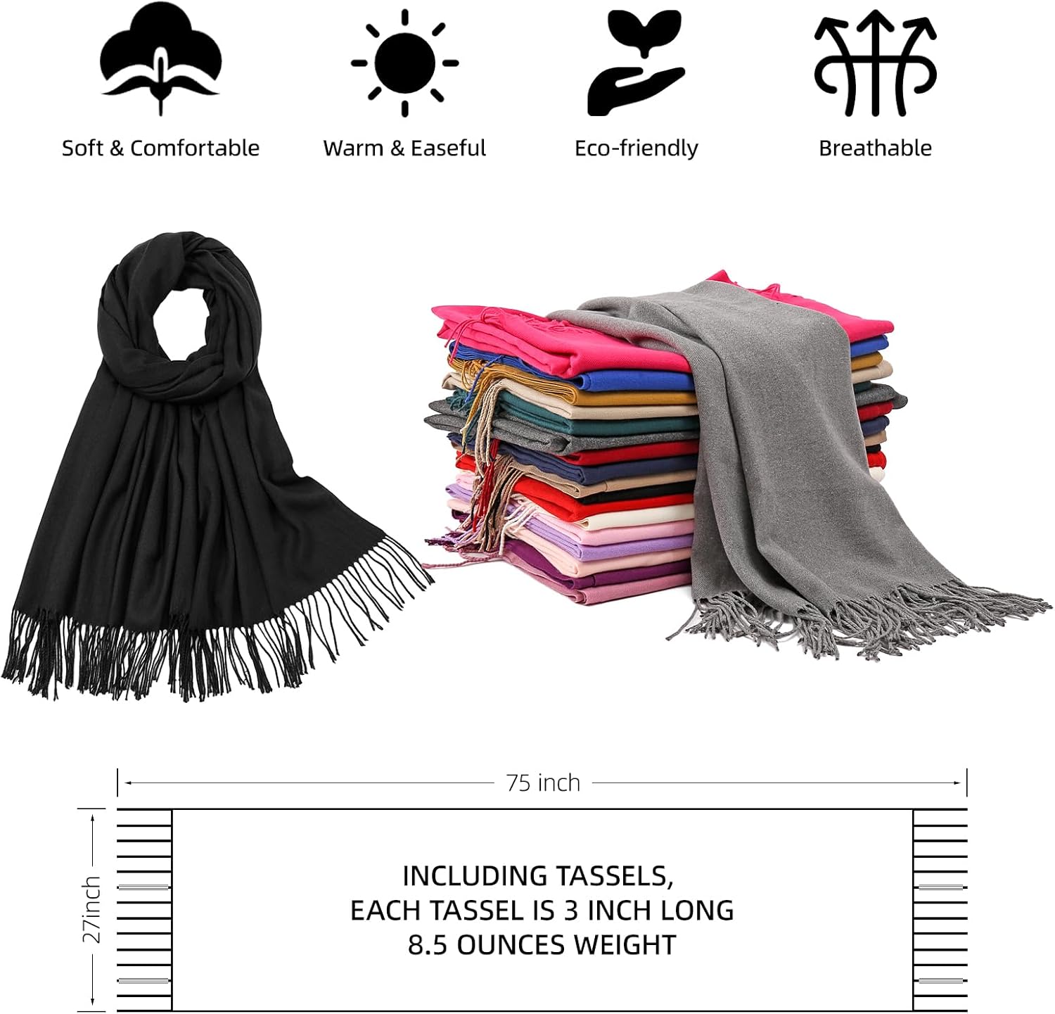 Women’s Pashmina Scarf Wraps for Wedding &amp; Evening