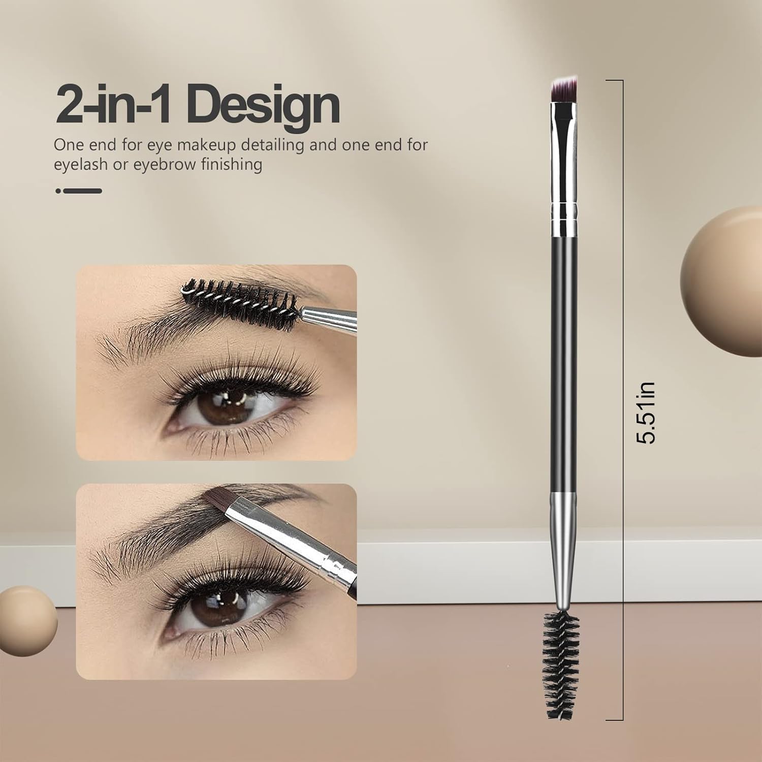 3Pcs Eyebrow Brush &amp; Lash Comb Set – Pro Eye Tools