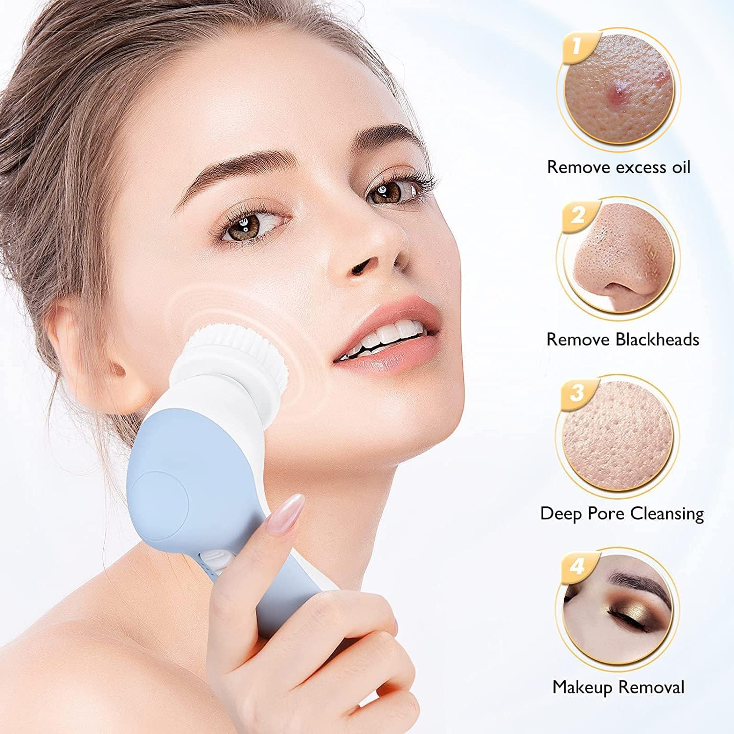 2-in-1 Silicone Facial Cleansing Brush – Waterproof