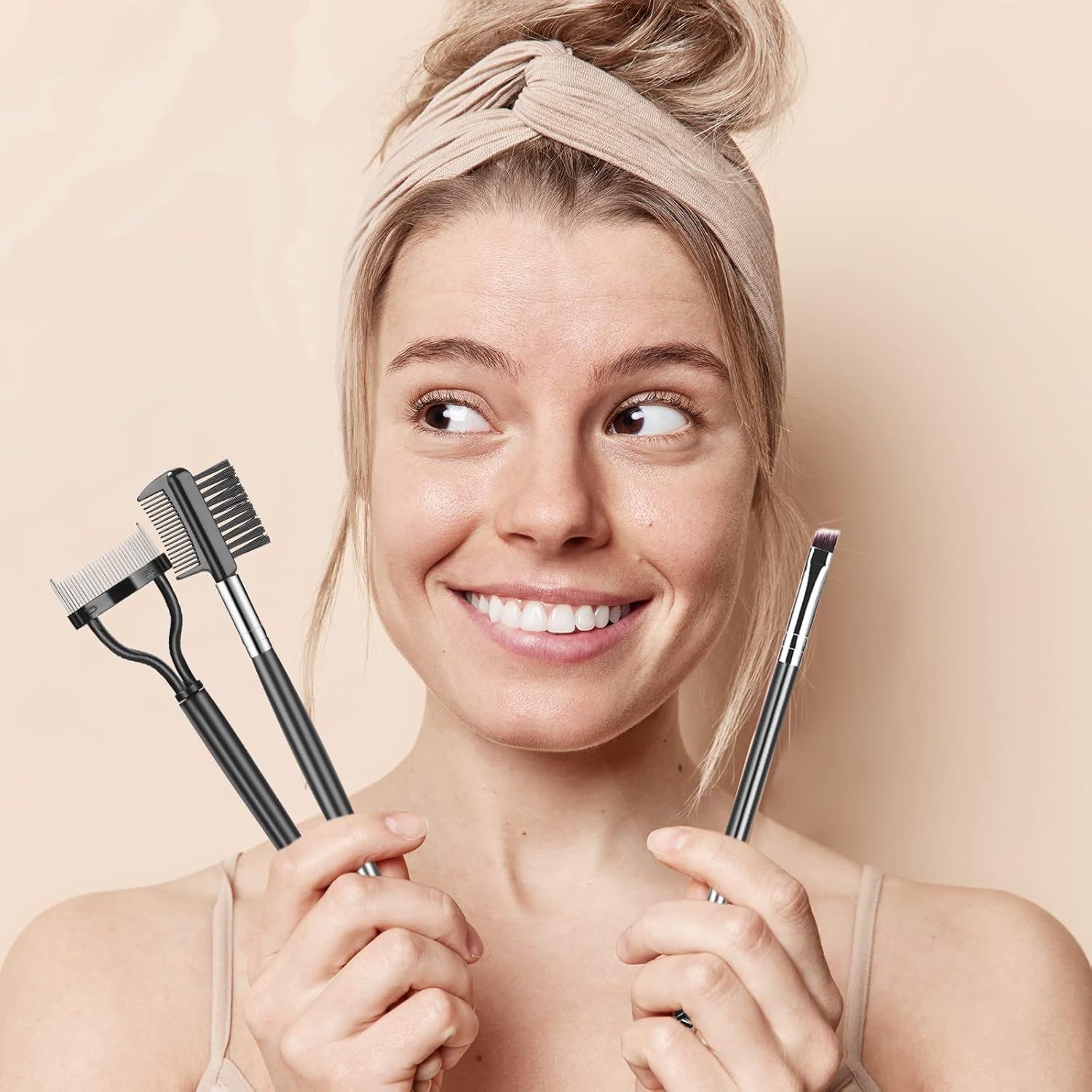 3Pcs Eyebrow Brush &amp; Lash Comb Set – Pro Eye Tools
