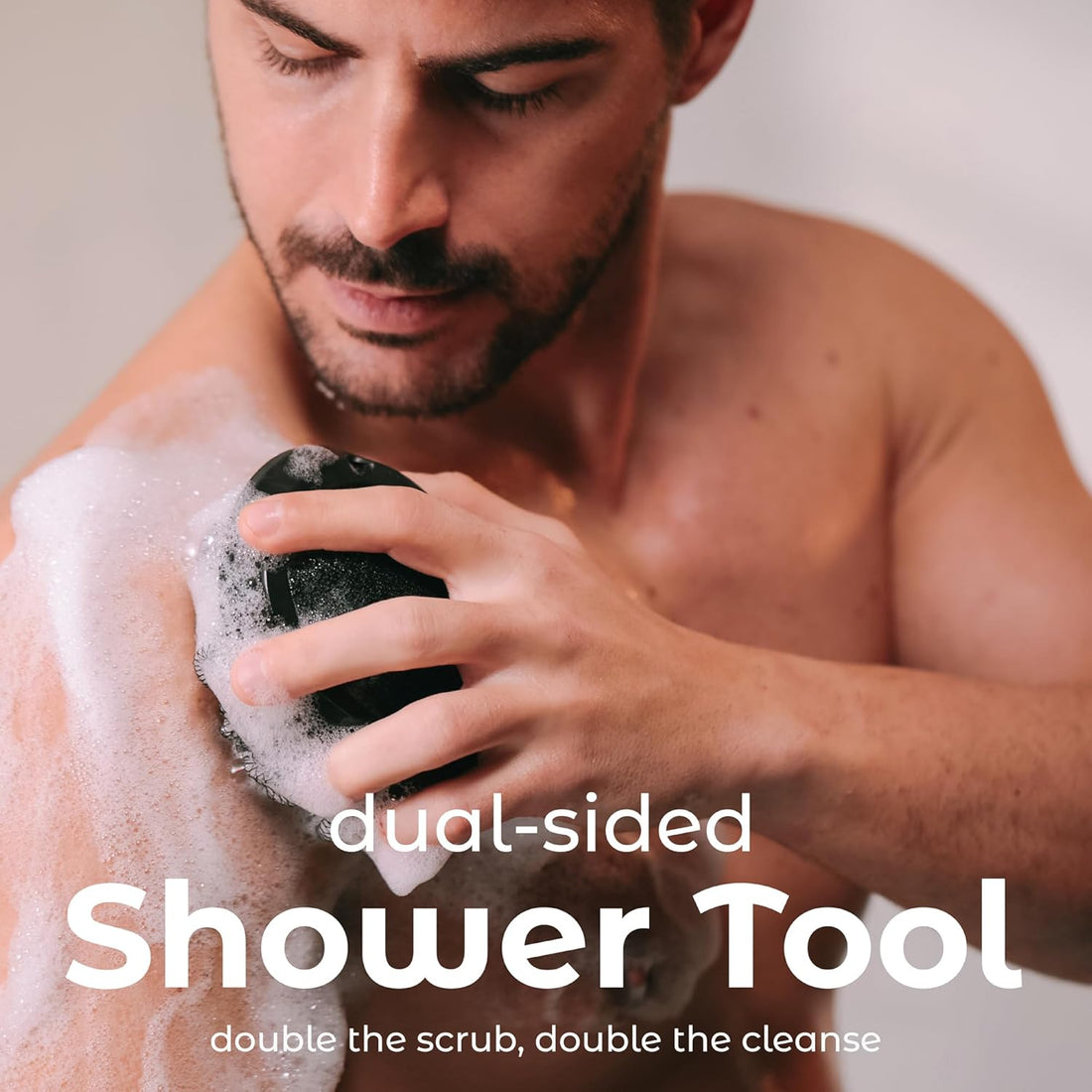 Shower Tool Duo 2-1 Shower Loofah Sponge