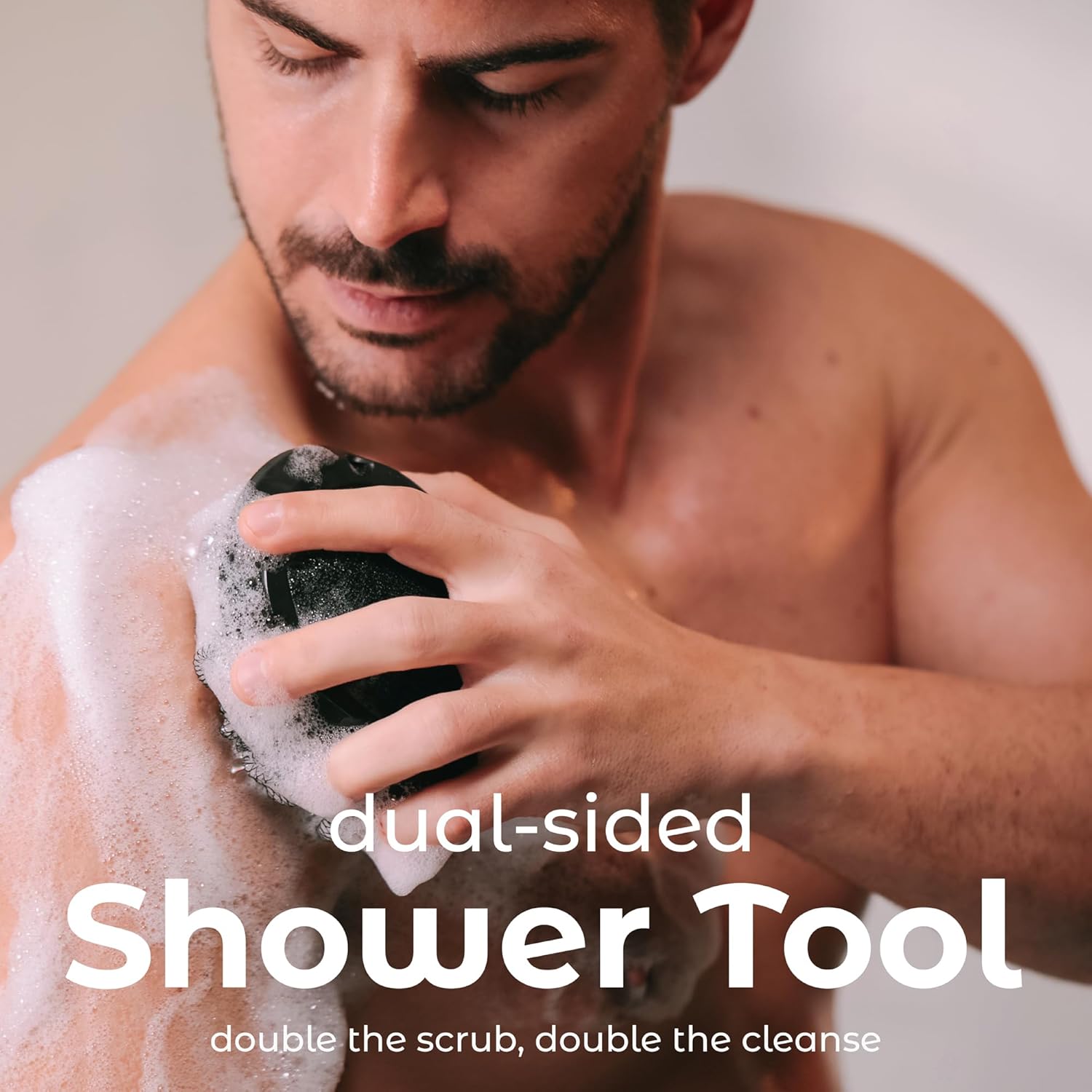 Shower Tool Duo 2-1 Shower Loofah Sponge