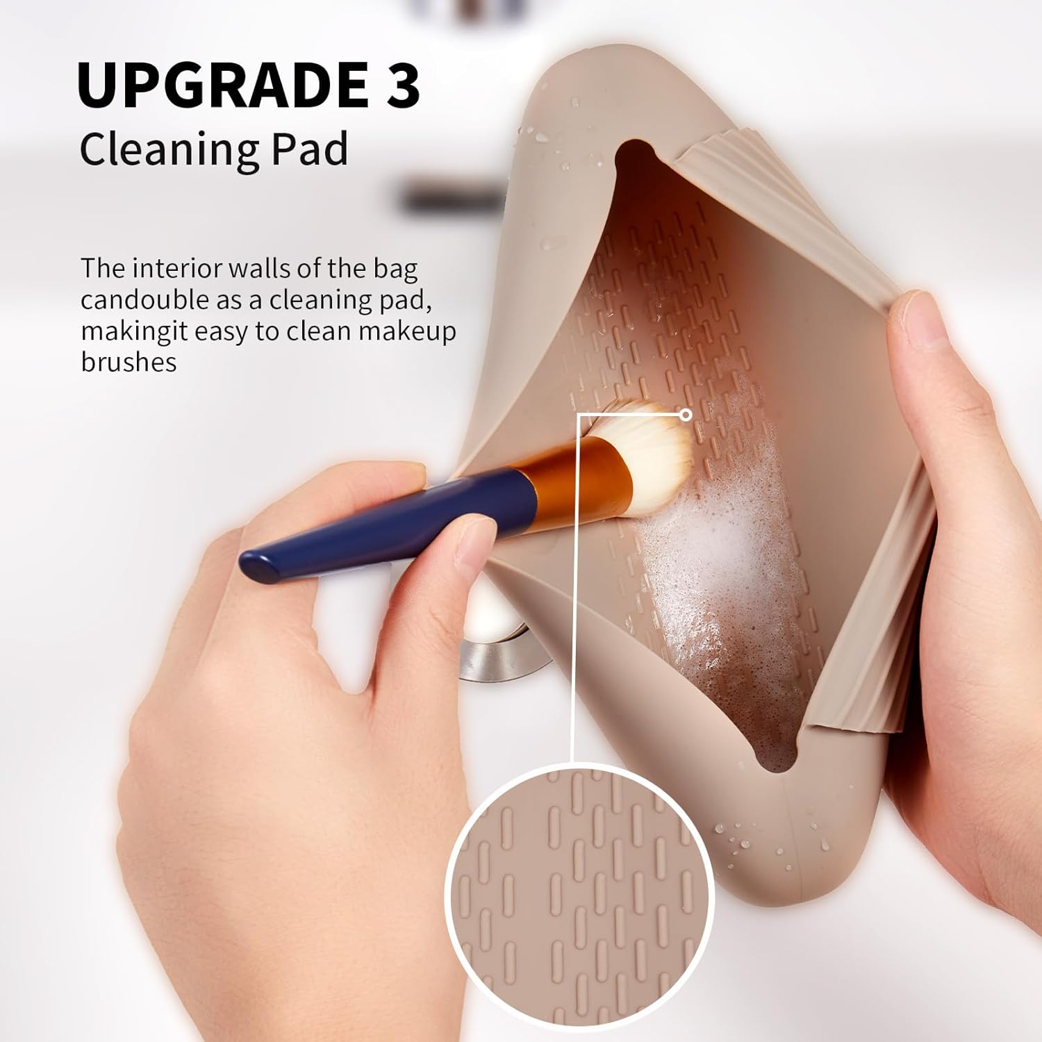 Silicone Makeup Brush Holder – Travel  Magnetic 