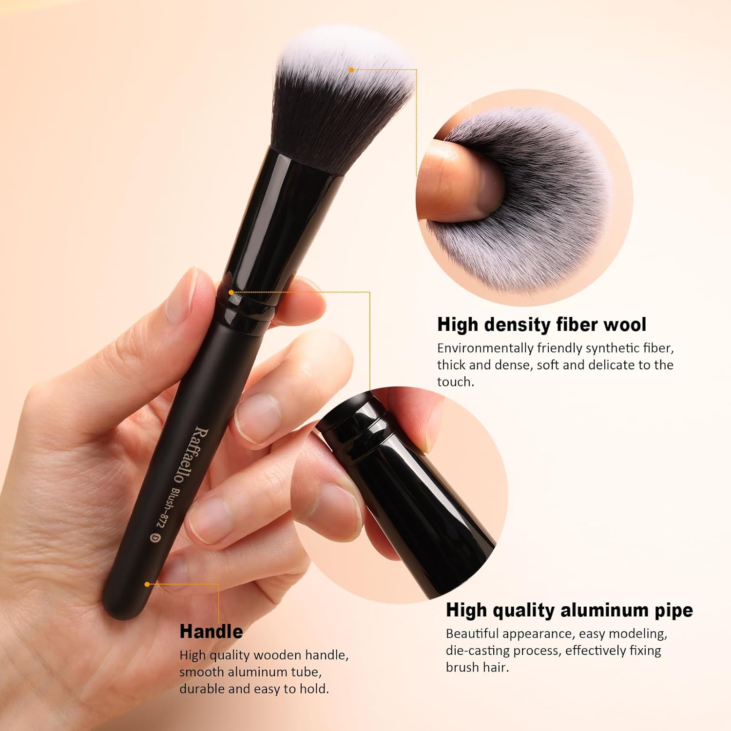 15Pcs Premium Makeup Brush Set – Face &amp; Eye Essentials