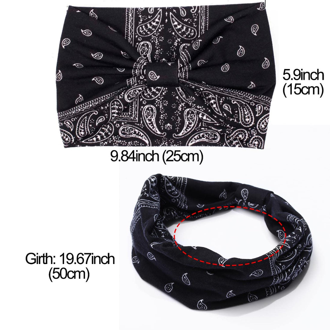 3 Pack Boho Knotted Wide Turban Headbands Women