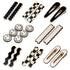 16PCS No Bend Hair Clips – Checker & Black White