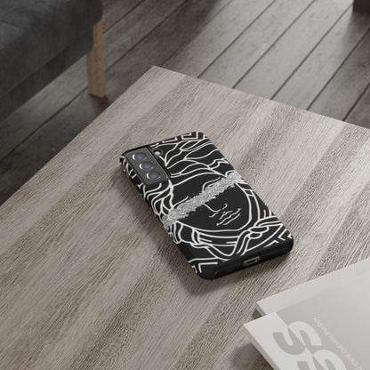 Luxury Medusa Head Tough Black and Silver Phone Case