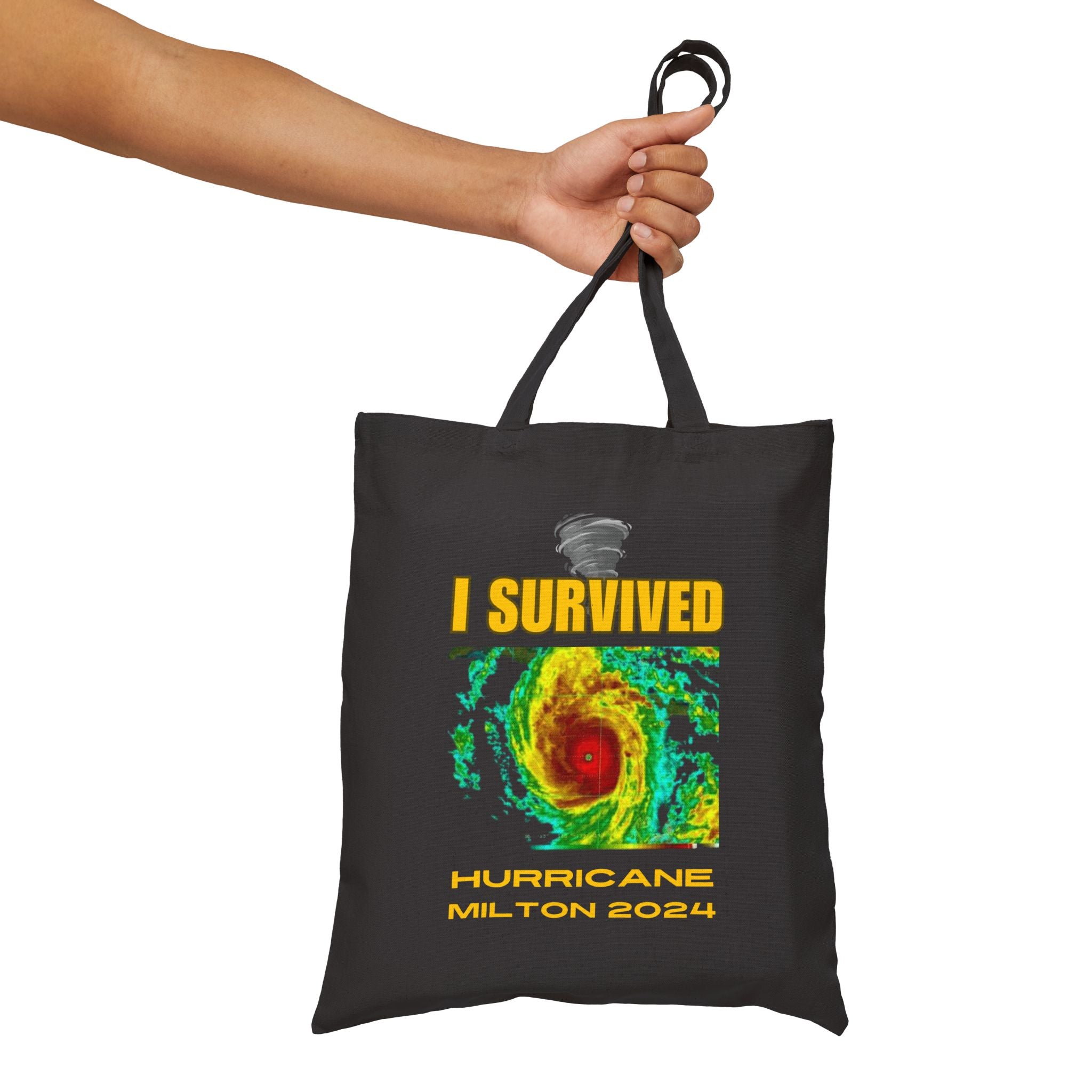 I Survived Hurricane Milton 2024 Tote Bag Bold Survival Statement Bag Hurricane Event Design Limited Edition 2024 Tote