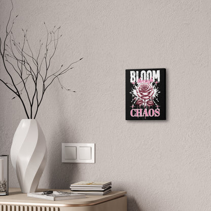 Bloom Through Chaos Canvas Wall Art