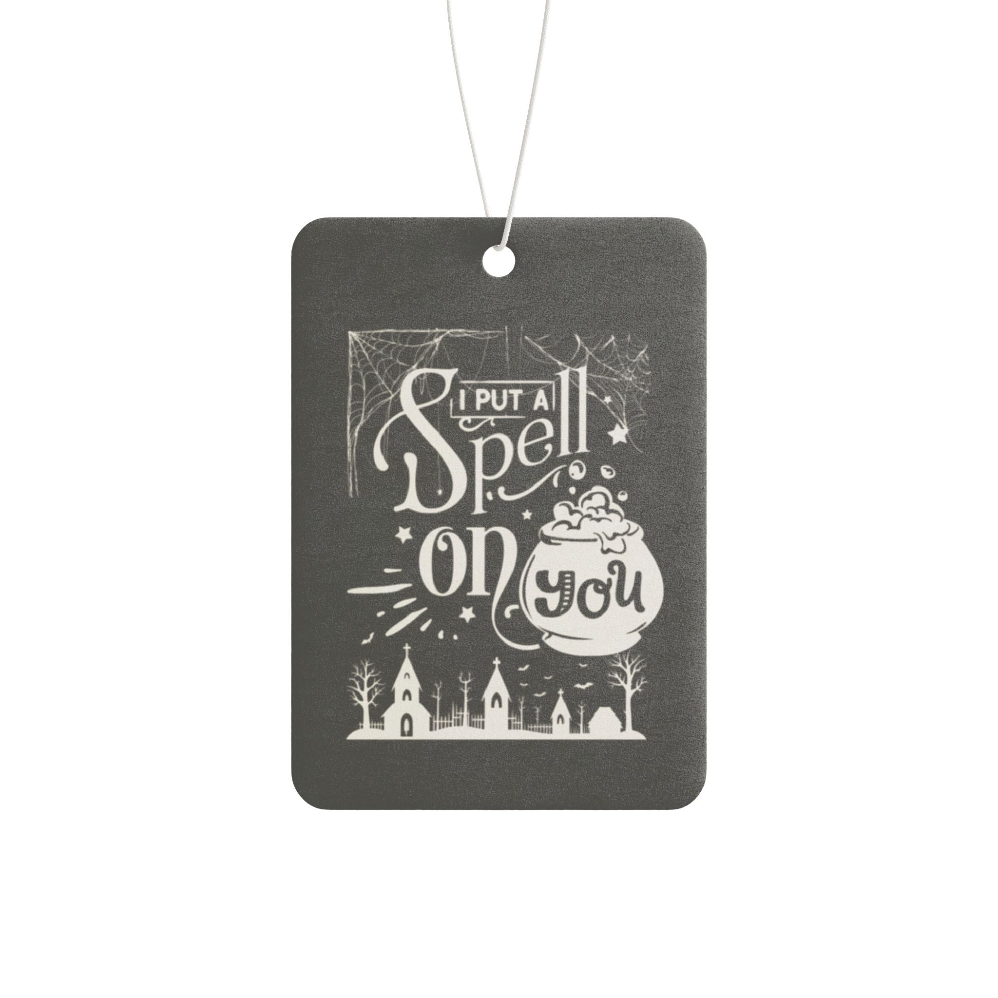 I Put a Spell on You Halloween Car Air Freshener - Spooky Stylish Scent - Perfect Fall Driving Accessory