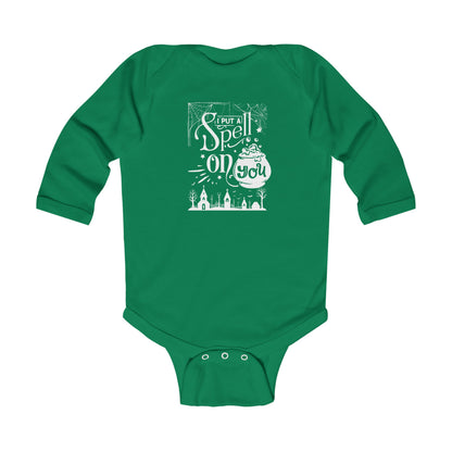 I Put a Spell on You Halloween Infant Bodysuit - Adorable Spooky Baby Outfit - Perfect First Halloween Costume