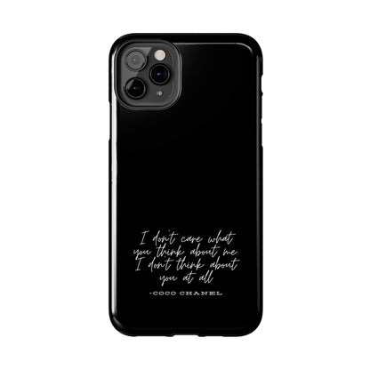 Chic Phone Cases, Fashionable Coco Chanel Quote Phone Case, Luxury Gift for Her, Designer Quote Phone Cover, Stylish Mobile Accessory