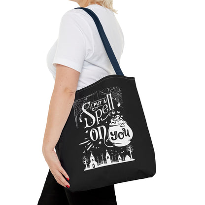 I Put a Spell on You Halloween Tote Bag - Spooky Chic Reusable Bag - Perfect Fall Accessory