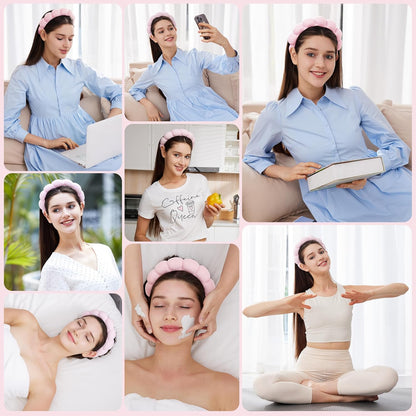 Spa Headband &amp; Wristband Set for Women