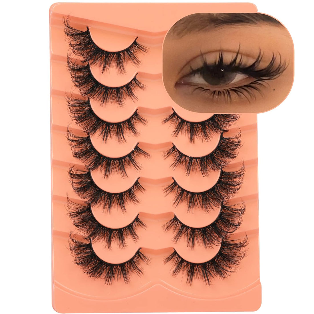 False Eyelashes Wispy Lashes Natural Look Fake