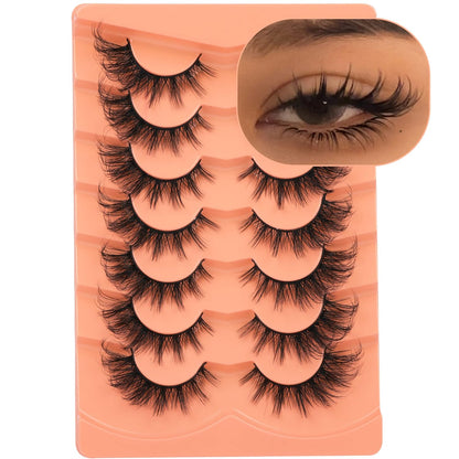 False Eyelashes Wispy Lashes Natural Look Fake