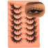 False Eyelashes Wispy Lashes Natural Look Fake