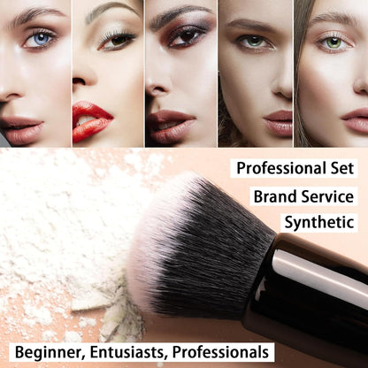 15Pcs Premium Makeup Brush Set – Face &amp; Eye Essentials