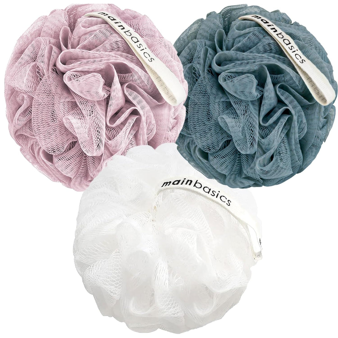 Bath Shower Loofah Sponge Pouf Body Scrubber 