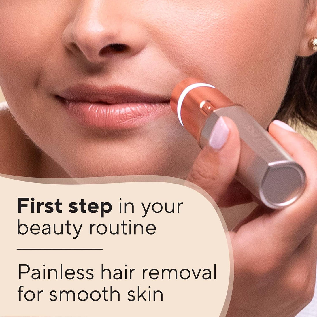 Facial Hair Remover for Women – Rose Gold with LED