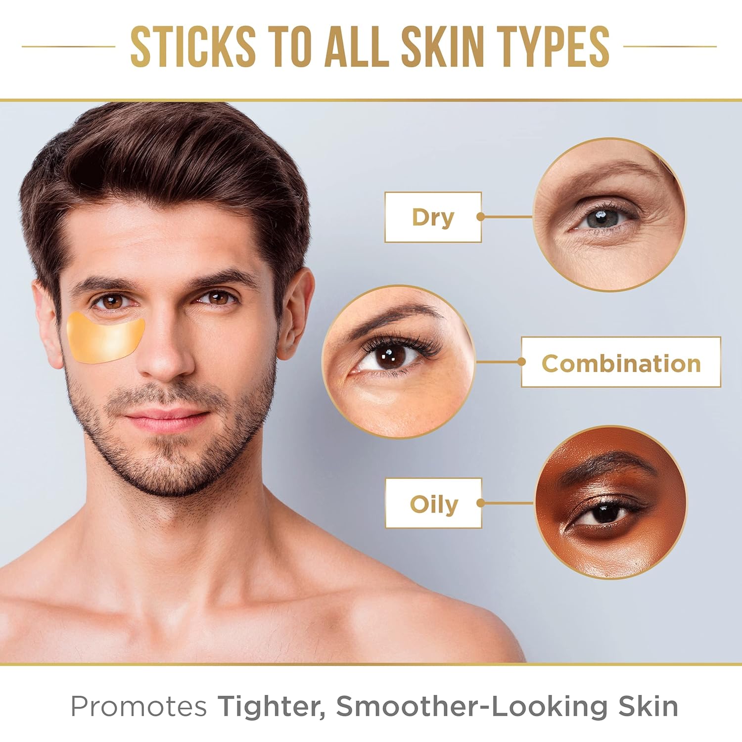 Golden Glow Eye Patches – 15 Pairs for Dark Circles 