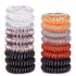 17 Pack Spiral Hair Ties No Crease