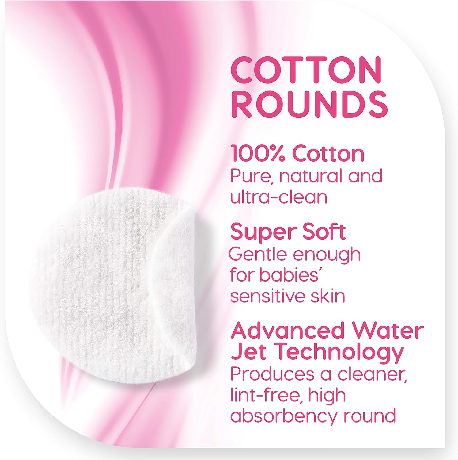 Simply Soft Premium Cotton Rounds – 600Ct, 100%