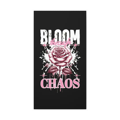 Bloom Through Chaos Canvas Wall Art