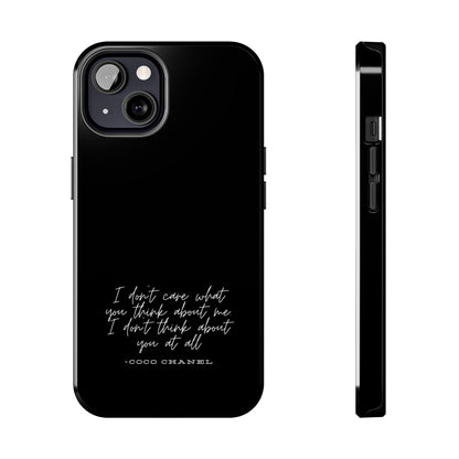 Chic Phone Cases, Fashionable Coco Chanel Quote Phone Case, Luxury Gift for Her, Designer Quote Phone Cover, Stylish Mobile Accessory