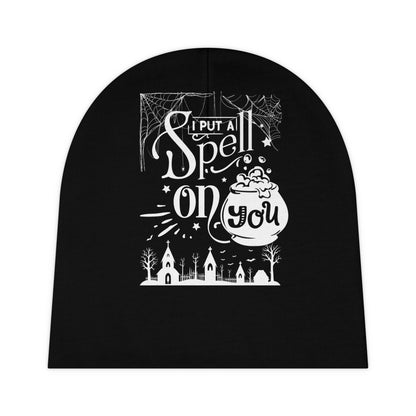 Baby Beanie I Put a Spell on You Halloween Beanie - Cozy Spooky Hat - Perfect Fall and Winter Accessory