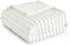 White Fleece Throw Blanket for Couch